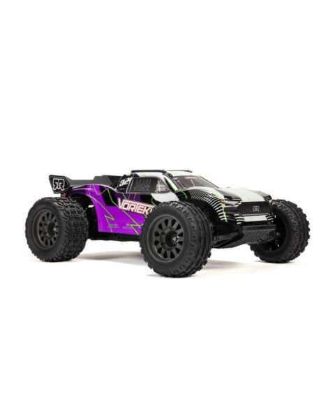 Arrma 1/10 VORTEKS MEGA 550 2WD Stadium Truck RTR with Battery & Charger Purple