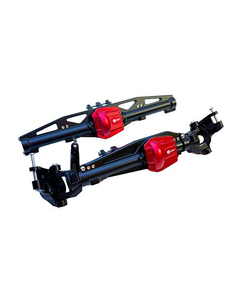 Racers Edge Aluminum CNC Front and Rear Axle Set Axial SCX6